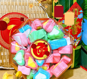 Kẹo Bông 120g - Hộp Bát Giác