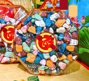 Kẹo Sỏi Đá Socola 300g - Hộp bát giác
