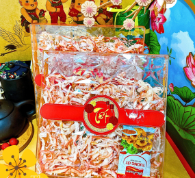 Mực Sợi Hấp Dừa 400g - Hộp Ngôi Sao Lớn