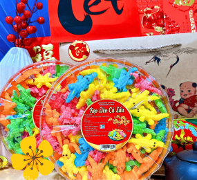 Kẹo Dẻo Cá Sấu 300g - Hộp Sun Khía