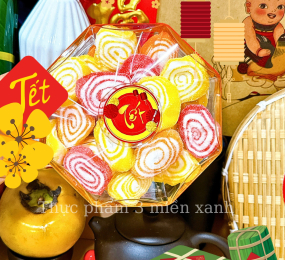 Kẹo Dẻo Xoắn 200g - Hộp Bát Giác