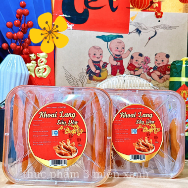 Khoai Lang Sấy Dẻo 500g - Hộp Chữ Nhật
