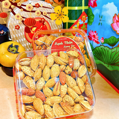 Hạnh Nhân Rang Bơ 500g - Hộp Chữ Nhật