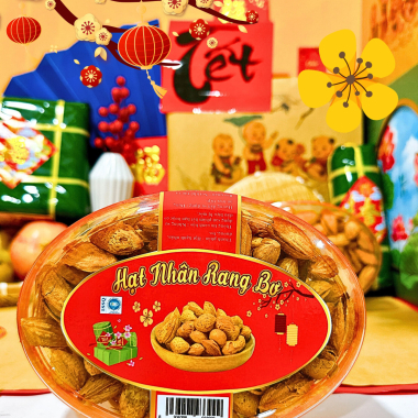 Hạnh Nhân Rang Bơ 350g - Hộp Ovan