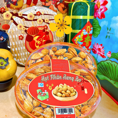 Hạnh Nhân Rang Bơ 350g - Hộp Ovan
