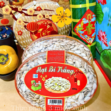 Hạt Bí Trắng 400g - Hộp Ovan
