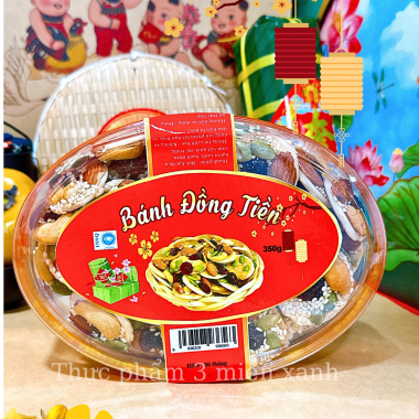 Bánh Đồng Tiền Ngũ Vị Hạt 350g - Hộp Ovan