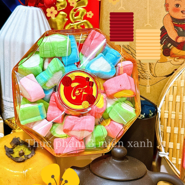 Kẹo Bông 120g - Hộp Bát Giác