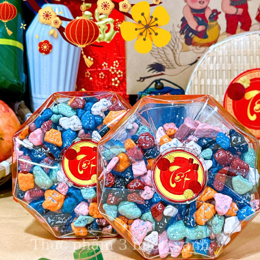 Kẹo Sỏi Đá Socola 300g - Hộp bát giác