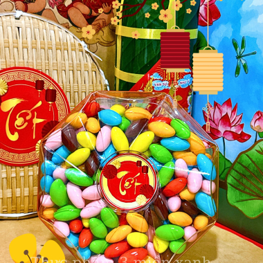 Kẹo Nhộng Socola 300g - Hộp bát giác