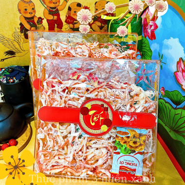 Mực Sợi Hấp Dừa 400g - Hộp Ngôi Sao Lớn
