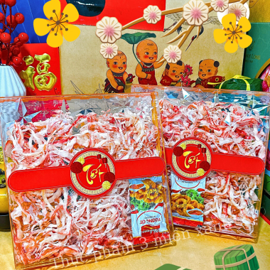 Mực Sợi Hấp Dừa 400g - Hộp Ngôi Sao Lớn