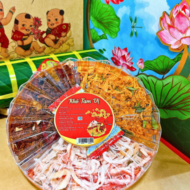 SET Khô Tam Vị 250g - Hộp Sun Khía 3 Ngăn