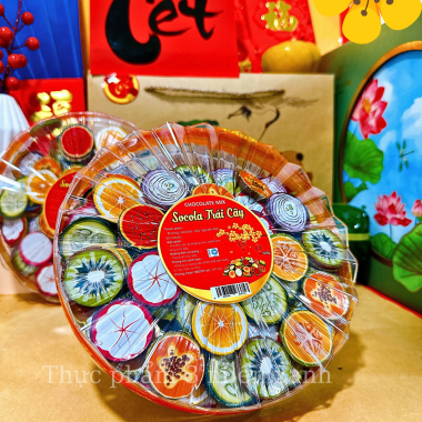 Socola Trái Cây 3D 500g - Hộp Sun Khía