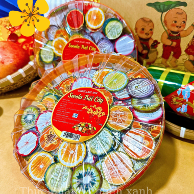 Socola Trái Cây 3D 500g - Hộp Sun Khía