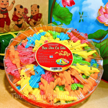 Kẹo Dẻo Cá Sấu 300g - Hộp Sun Khía