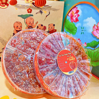 SET Trái Cây Chanh Muối Tam Vị 400g - Hộp Sun Khía 3 Ngăn