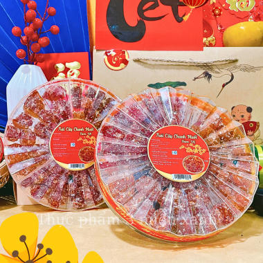 SET Trái Cây Chanh Muối Tam Vị 400g - Hộp Sun Khía 3 Ngăn