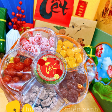 SET Mứt Lục Vị 800g - Hộp Bông Mai