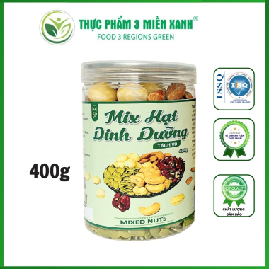 Hạt 5 Vị Tách Vỏ ( Macca, hạt điều, óc chó, hạnh nhân, bí xanh )