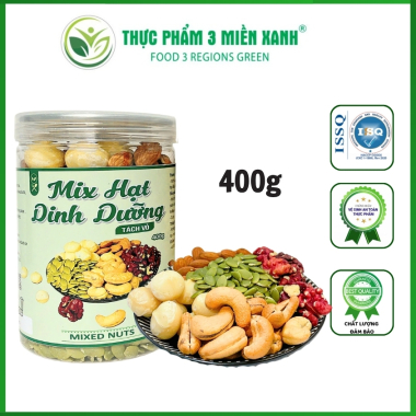 Hạt 5 Vị Tách Vỏ ( Macca, hạt điều, óc chó, hạnh nhân, bí xanh )