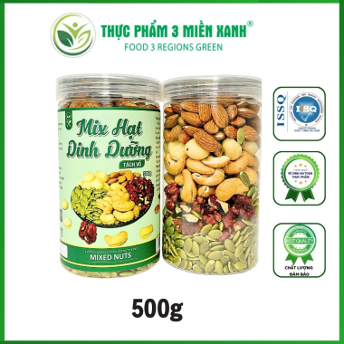 Hạt 5 Vị Tách Vỏ ( Macca, hạt điều, óc chó, hạnh nhân, bí xanh )