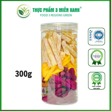 Khoai Sấy Mix 3 Vị ( Khoai môn, khoai lang vàng , khoai tím )