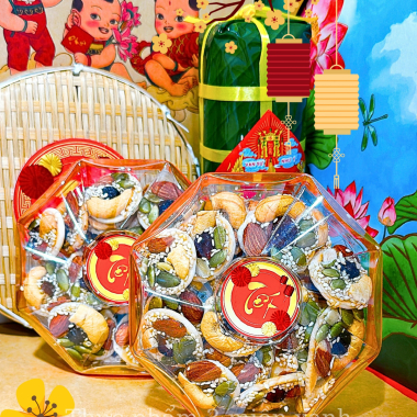 Bánh Đồng Tiền Việt Quất 170g - Hộp Bát Giác