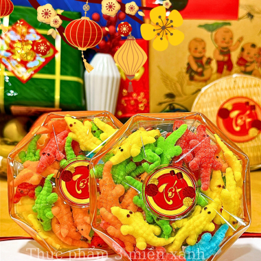 Kẹo Dẻo Cá Sấu 150g - Hộp Bát Giác