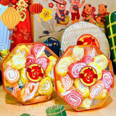 Kẹo Dẻo Xoắn 200g - Hộp Bát Giác