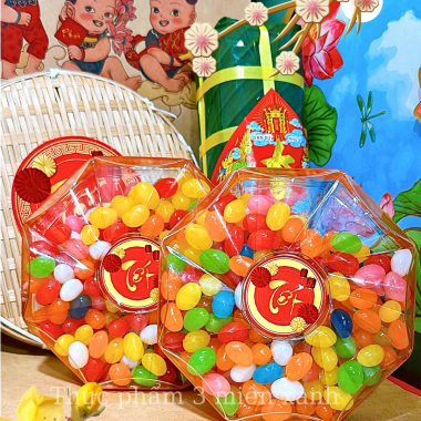 Kẹo Bi Trái Cây 300g - Hộp Bát Giác