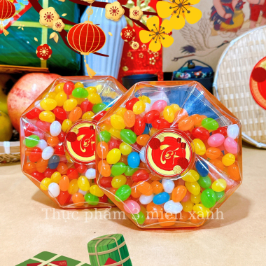 Kẹo Bi Trái Cây 300g - Hộp Bát Giác